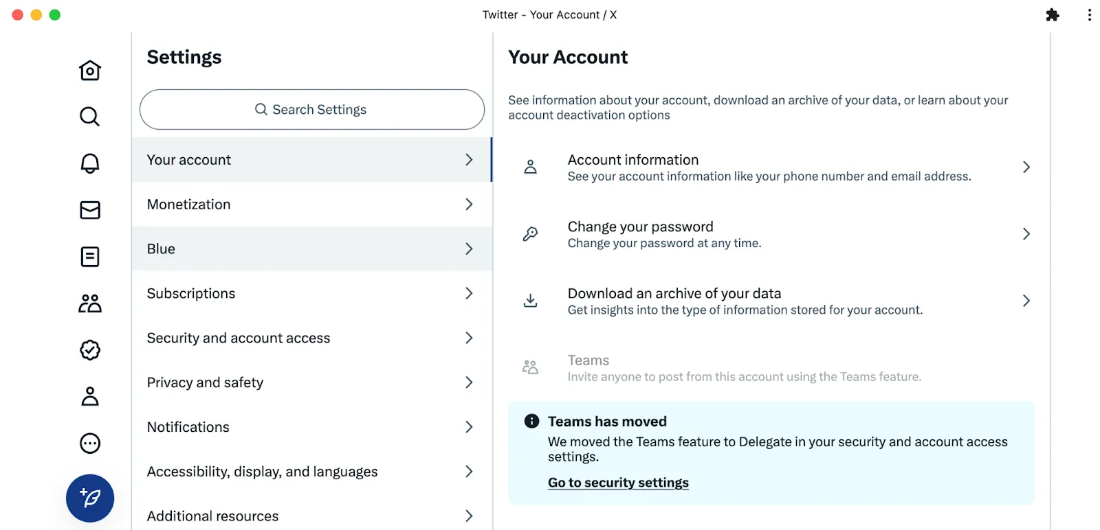 The parent-child component on the settings screen